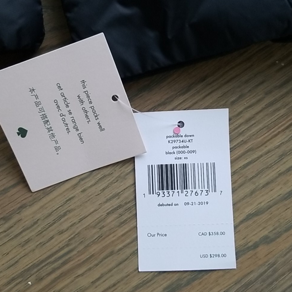 Kate Spade packable down jacket - Picture 3 of 5